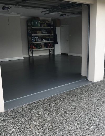 Grey epoxy Garage Floor