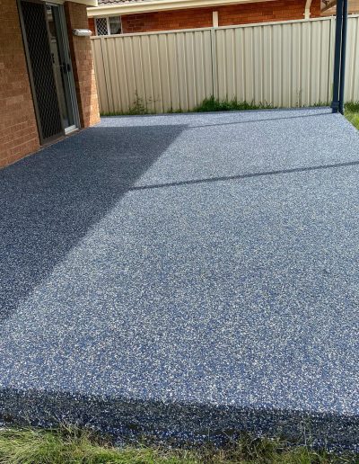 grey flake epoxy coatings for a patio area
