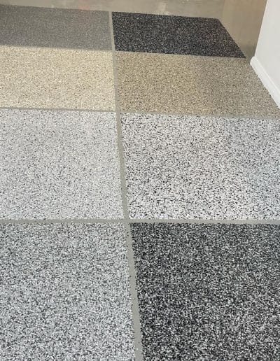 showroom sample epoxy flooring