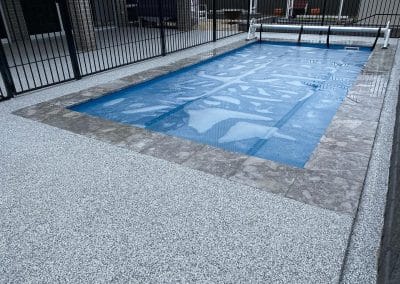 epoxy coating around a pool