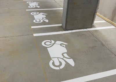 bike parking line marking