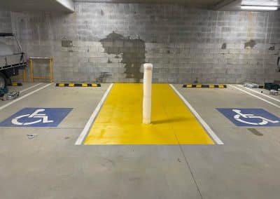 disabled carpark line marking