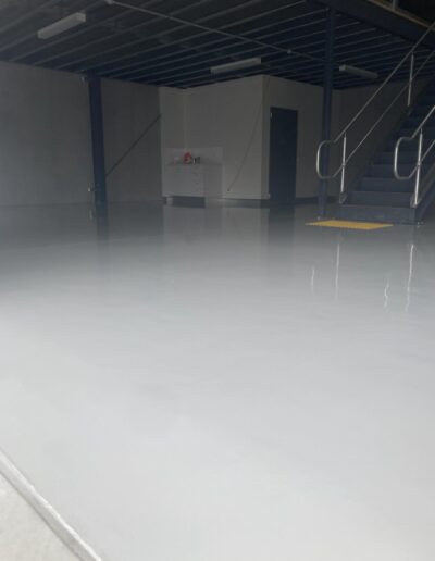 commercial epoxy flooring in workshop Cessnock