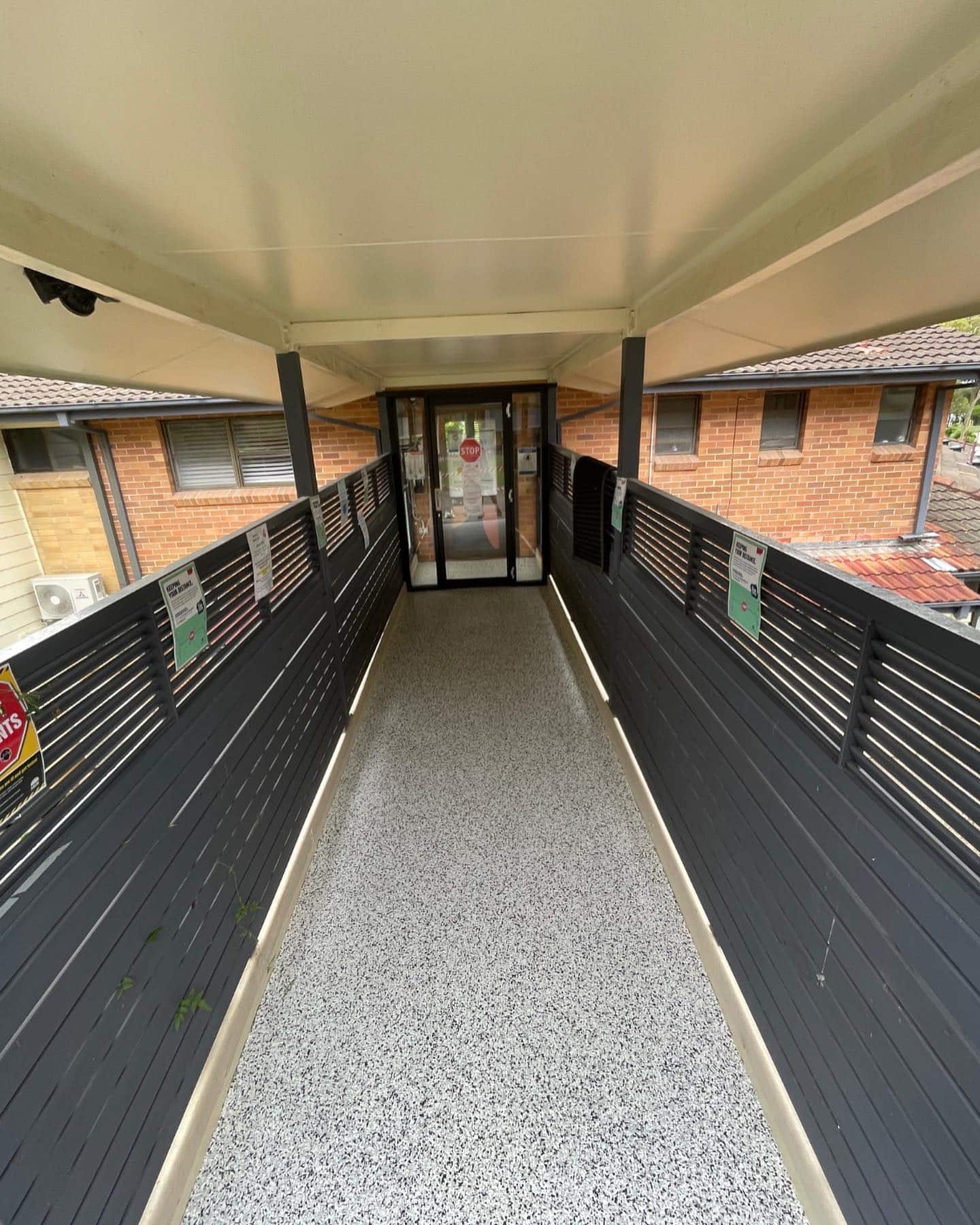 walk way industrial epoxy floor