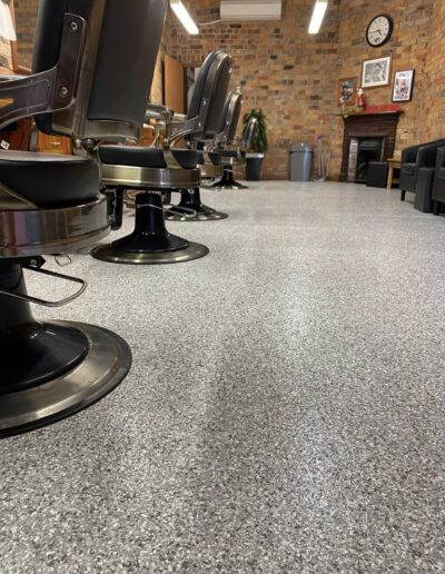 high street barbers maitland commercial epoxy flooring